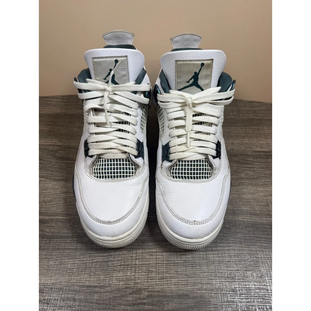 Air Jordan 4 Retro Oxidized Green White Mens Sneakers FQ8138-103 Size 11